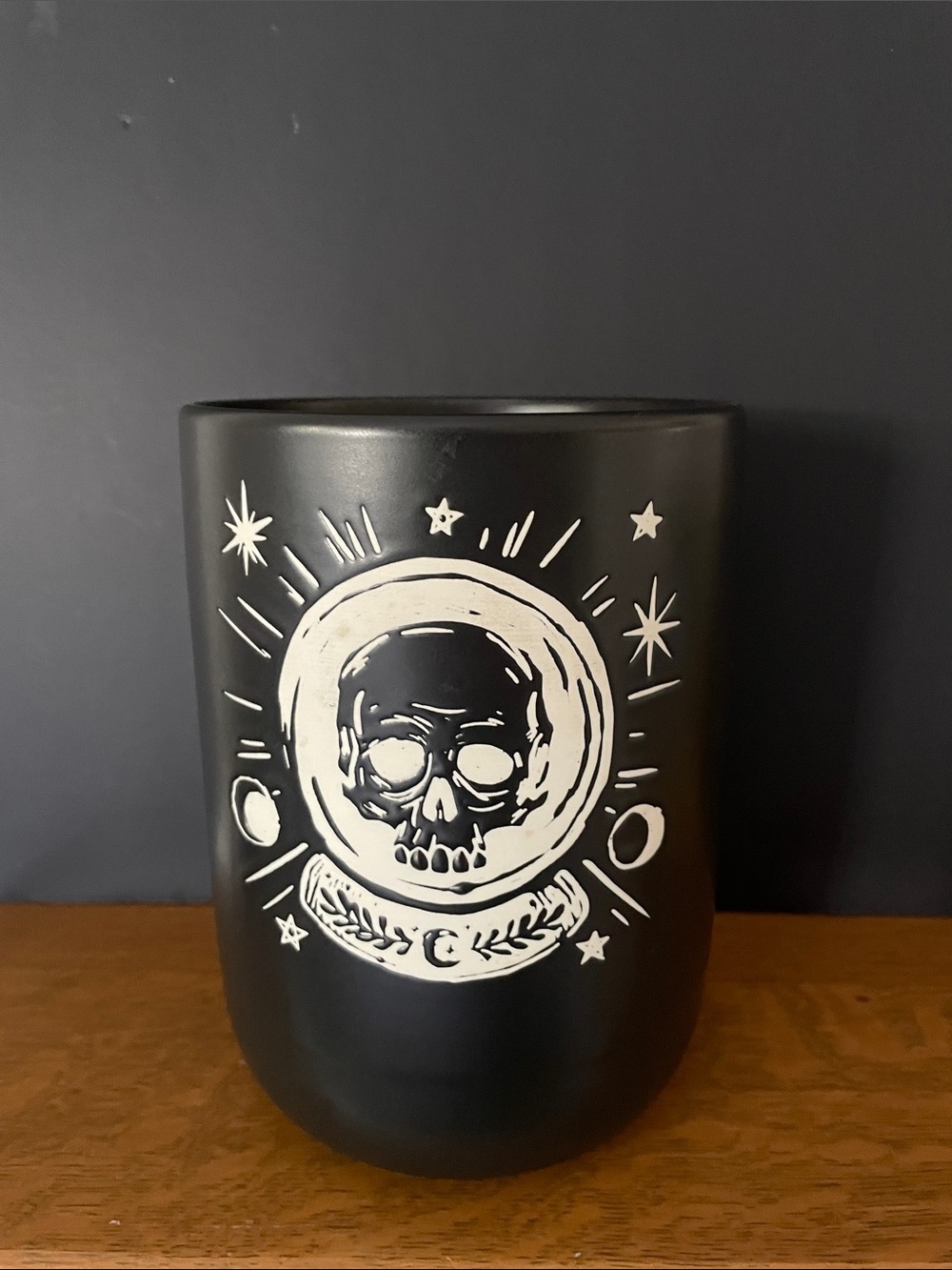 Mystical Black Ceramic Vase / Halloween